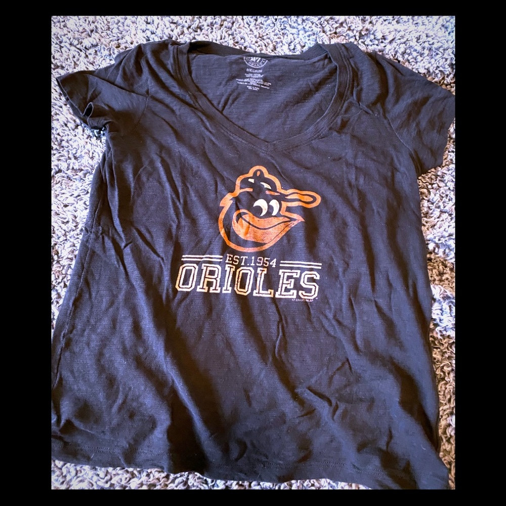 Baltimore Orioles v-neck tee shirt